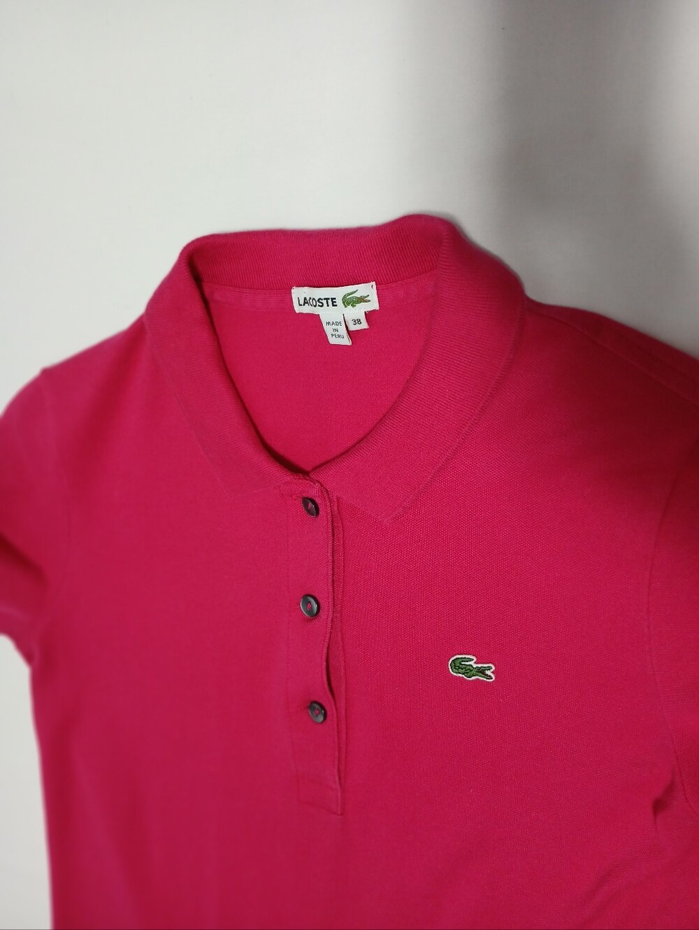 Ladies Lacoste Slim Fit Stretch Polo Shirt. Size 38. (M) - Picture 4 of 8
